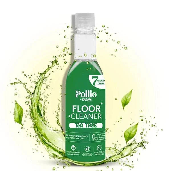Floor cleaner Tea Tree bottle makes up to 7 liters of cleaning solution for spotless floors