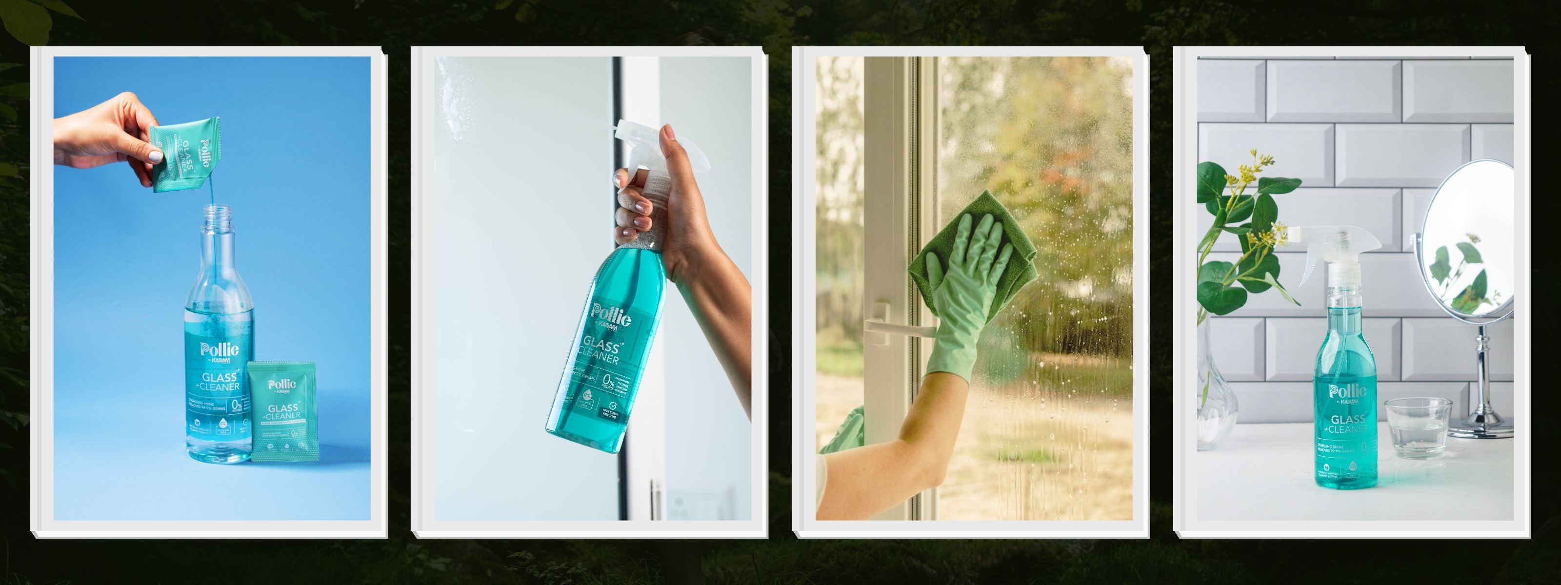 Pollie Glass Cleaner bottle Banner Image