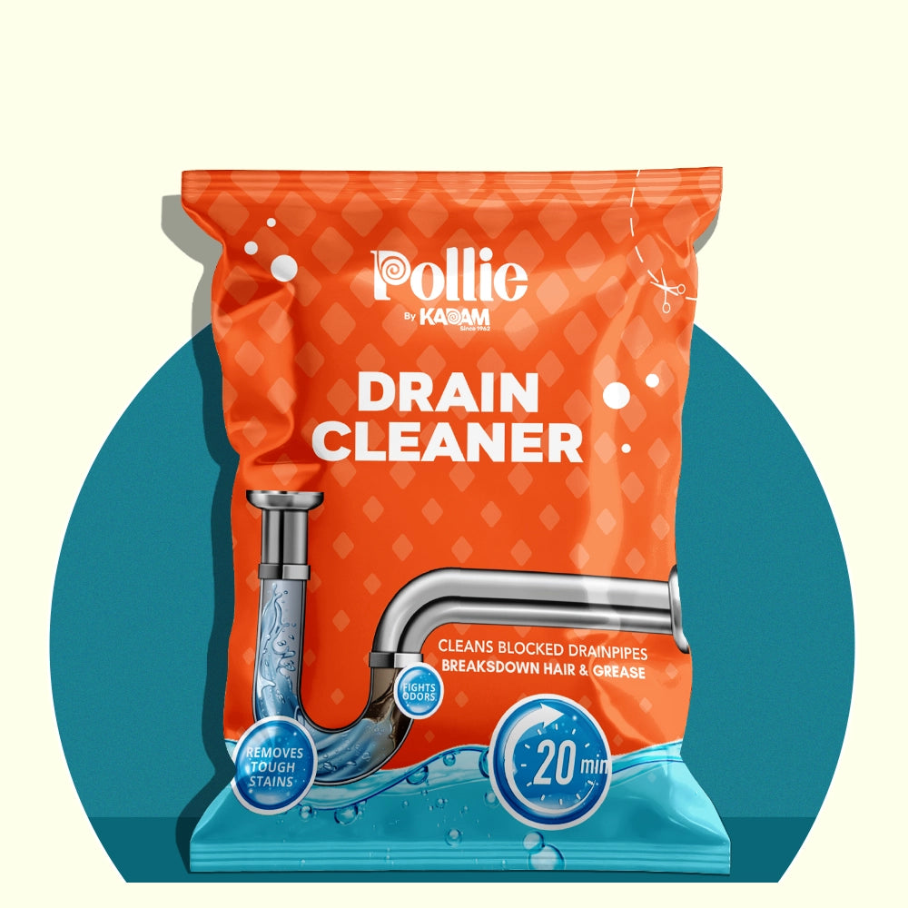 Drain cleaner dissolves grease, hair, and tough clogs for clear pipes